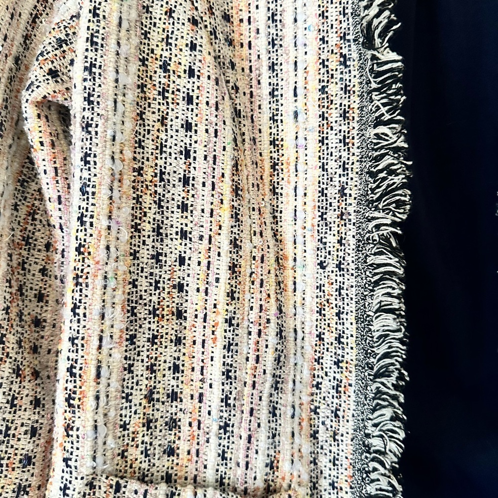 Anthropologie + Eva Franco Reston Tweed Jacket, size extra small - Picture 4 of 7